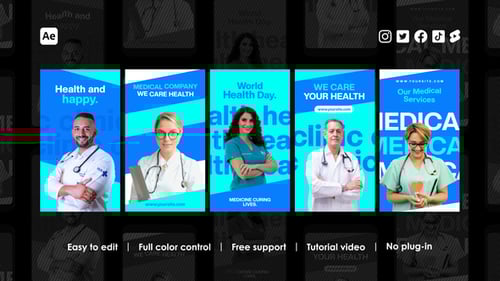 Modern Healthcare Social Media Stories Pack
