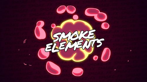 Dynamic Cartoon Smoke and Fire Elements Pack