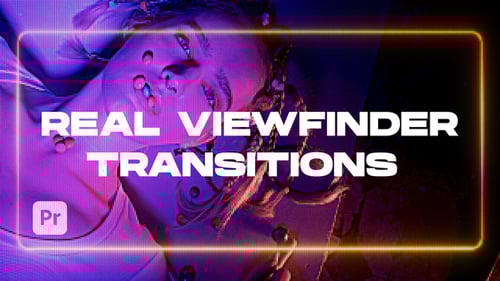 Dynamic Viewfinder Transitions with Glitch and Neon Effects