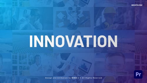 Dynamic Corporate Grid Opener with Text Animation