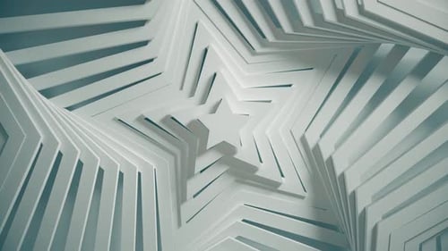 Animated Geometric Stars Loop Background