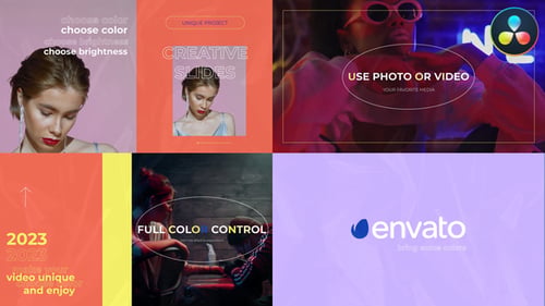Trendy Creative Scenes for DaVinci Resolve