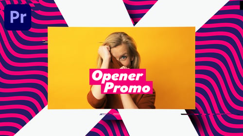 Energetic Glitch Opener with Dynamic Text Animation