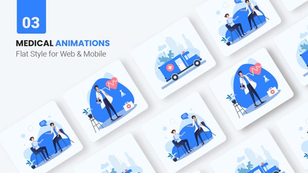 Animated Medical Illustrations for Health Websites and Apps, Openers ft ...