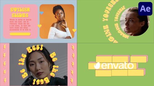 Abstract Vintage Slideshow for After Effects