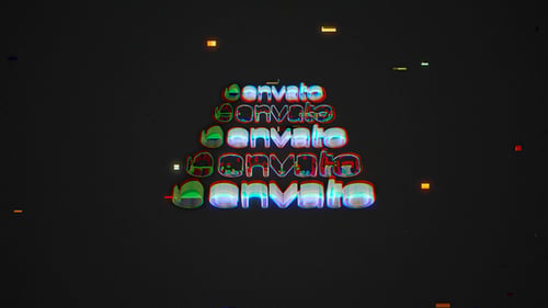 Dynamic Digital Glitch Logo Reveal