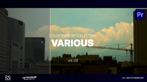 Various LUT Collection Vol. 03 for Premiere Pro