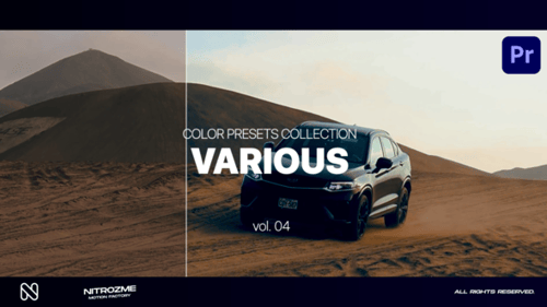 Várias Coleção LUT Vol. 04 para Premiere Pro