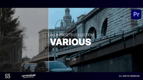 Various LUT Collection Vol. 08 for Premiere Pro