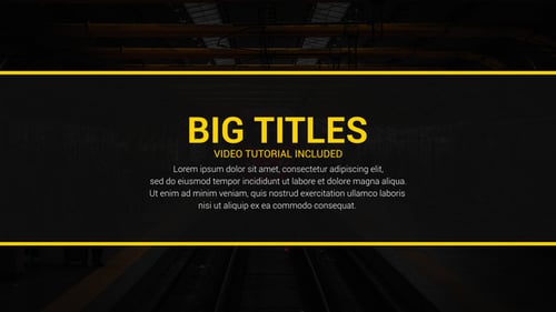 Clean Modern Dynamic Titles and Lower Thirds