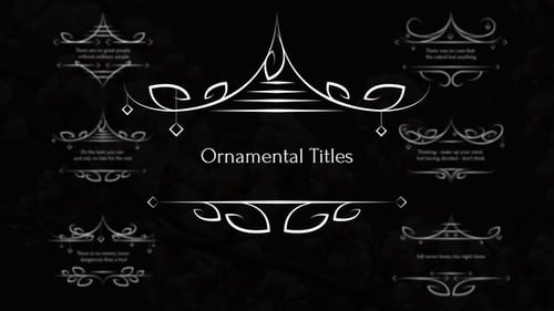Ornamental Titles // MOGRT
