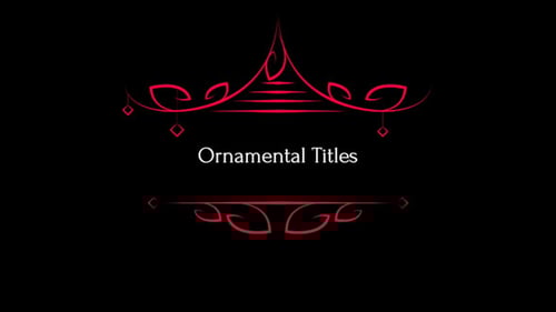 Ornamental Titles // Final Cut Pro