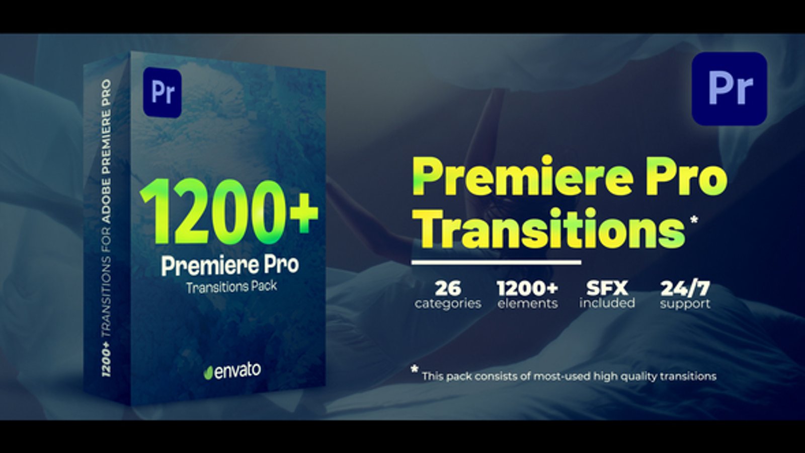 Dynamic Transitions Pack for Video Editing with Glitch, Ink, and Light ...