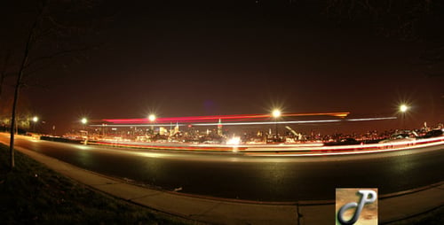 City Lights and Traffic at Night