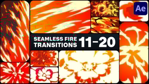 Seamless Fire Transitions for After Effects