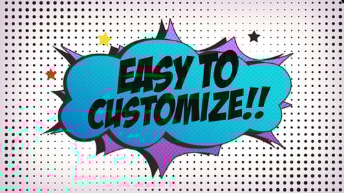 Dynamic Comic Book Pop-up Title Cards and Text Animations