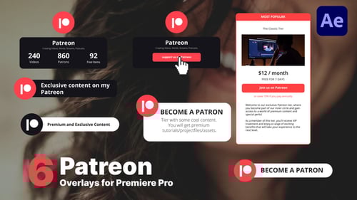 Animated Patreon Promotion Overlays for Content Creators