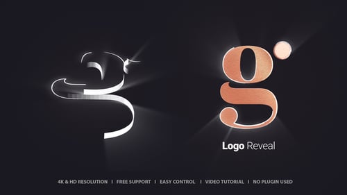 Elegant Shimmering Logo Reveal with Light Rays