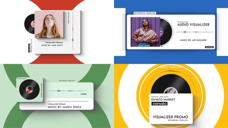 Retro Audio Visualizer, Product Promo ft. audio & audio visualizer - Envato