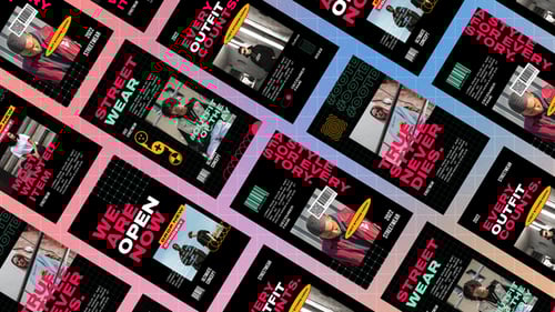Dynamic Streetwear Fashion Instagram Stories