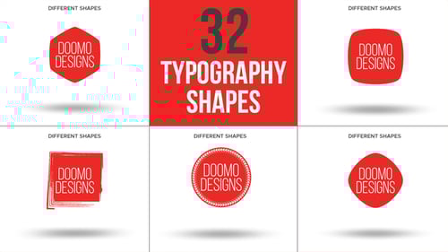 32 Typography Shapes