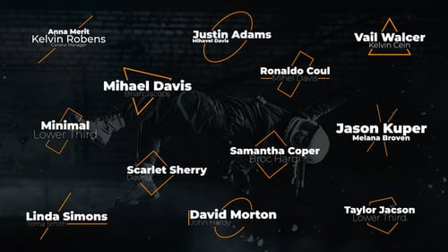 Modern Minimal Lower Thirds and Title Animations Pack