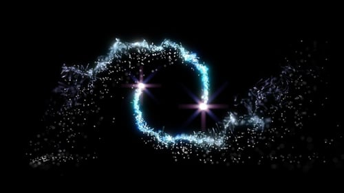 Magical Light Trails Particle Reveal Animation