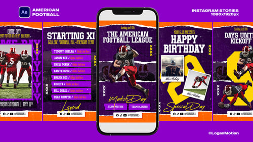 Dynamic Sports Game Day Instagram Stories Template
