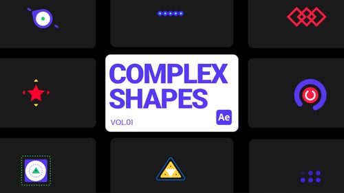 Complex Shapes 01 for After Effects