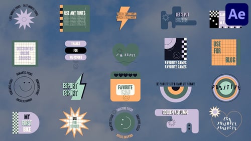 Dynamic Animated Titles with Modern Geometric Styles