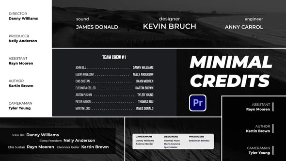 Minimalist Credits: Clean Film and Broadcast Title Sequence, Titles ft ...