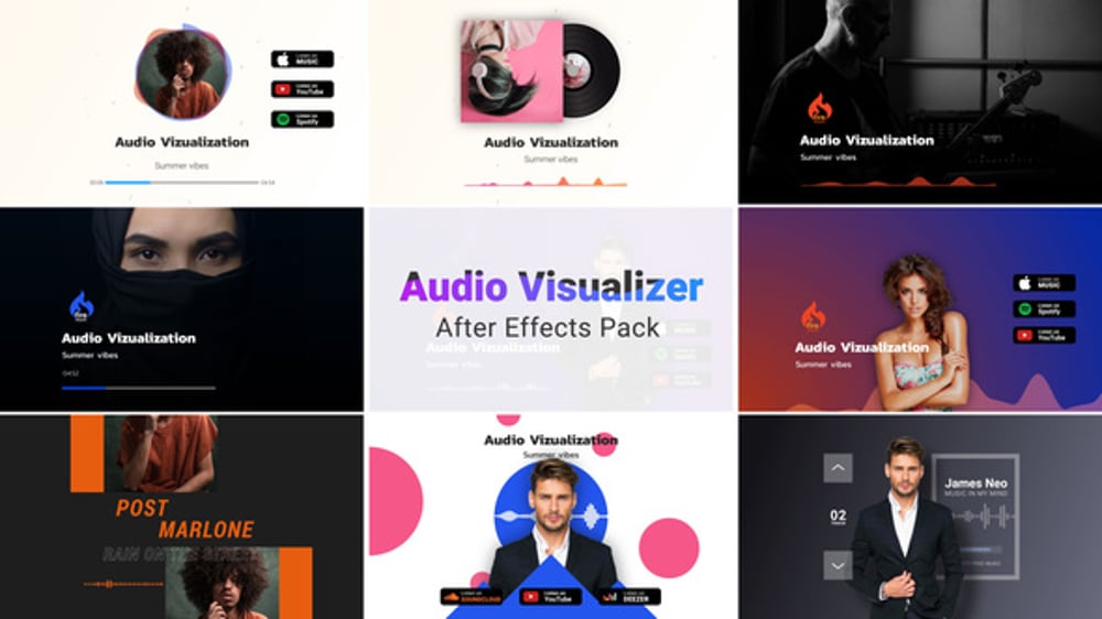 Dynamic Audio Visualizer for Music Promotion Videos, Product Promo ft ...