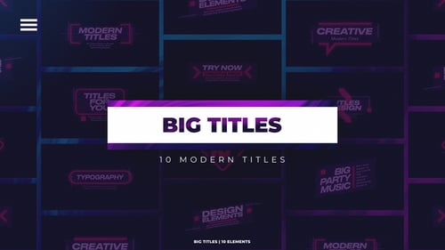 Dynamic Neon Modern Title Opener with Typography Elements