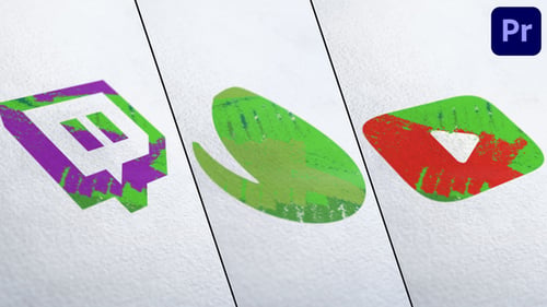 Logo de Sketch a lápiz y tiza para Premiere Pro