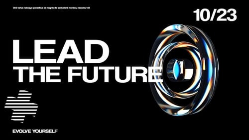 Dynamic Abstract Prismatic Glass Titles with Modern Kinetic Typography