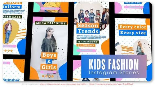 Kids Fashion Instagram Stories Pack