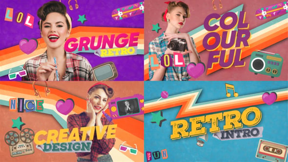 Retro Intro, Openers ft. retro intro & intro - Envato