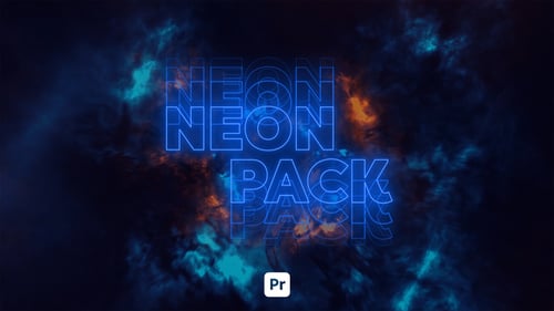 Kinetic Neon Typo 04 para Premiere Pro