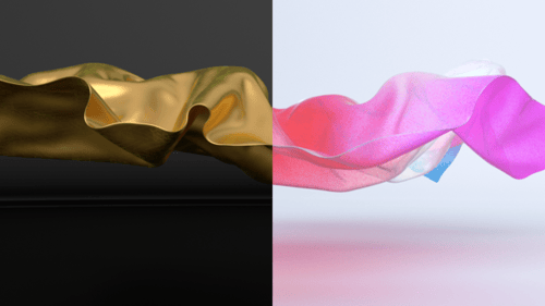 Cloth tear logo reveal (Gold and Colorfull)