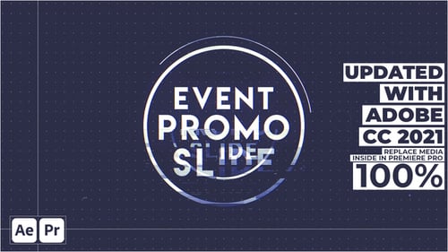 Dynamic Event Promo Intro with Glitch and Geometric Overlays