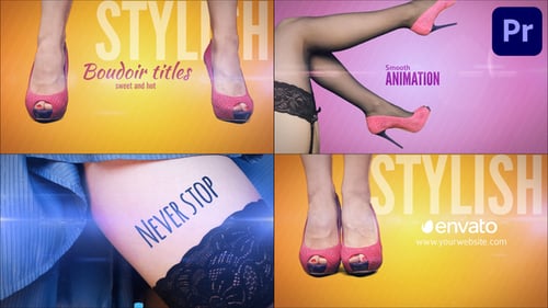 Boudoir Titles | Premiere Pro MOGRT