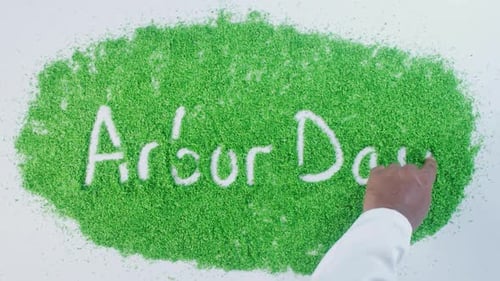 Green Writing Arbor Day