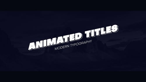 Animated Titles