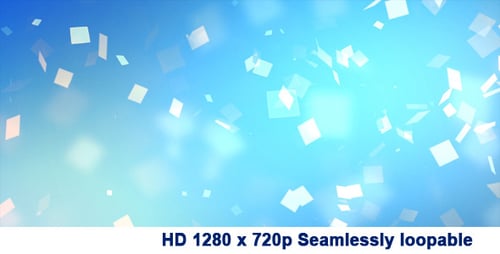 Decorative Confetti Particles Falling Loopable Celebration Background