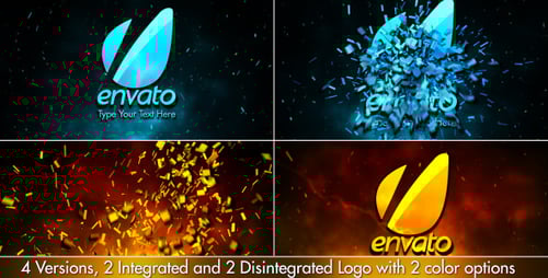 Cinematic Fire Shatter Logo