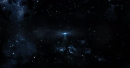 Cosmic Space Nebula Light Reveal