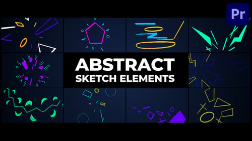Éléments d'Sketch abstraite | Premiere Pro MOGRT