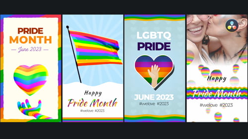 Colorful LGBTQ Pride Month Animated Stories