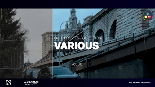 Various LUT Collection Vol. 08 for DaVinci Resolve