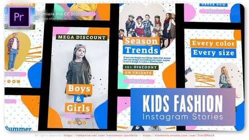 Kids Fashion Instagram Stories Pack